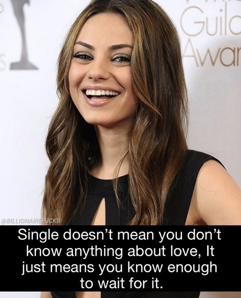 Being single doesn't mean you don't know anything about love