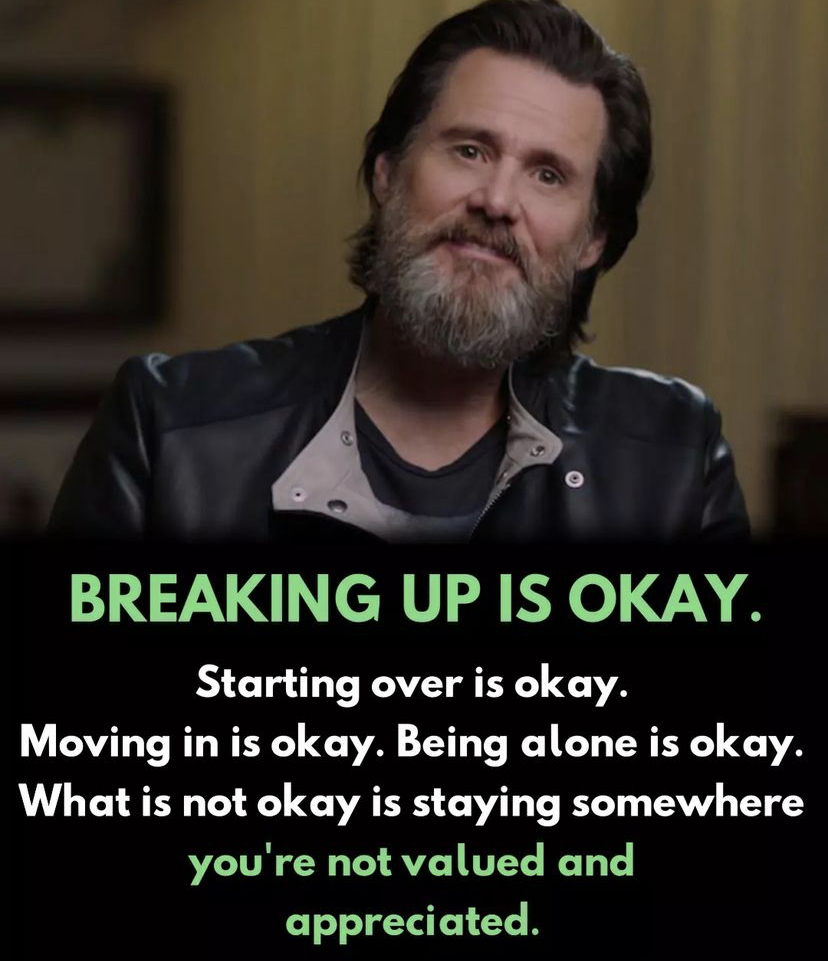 Breaking up is okay