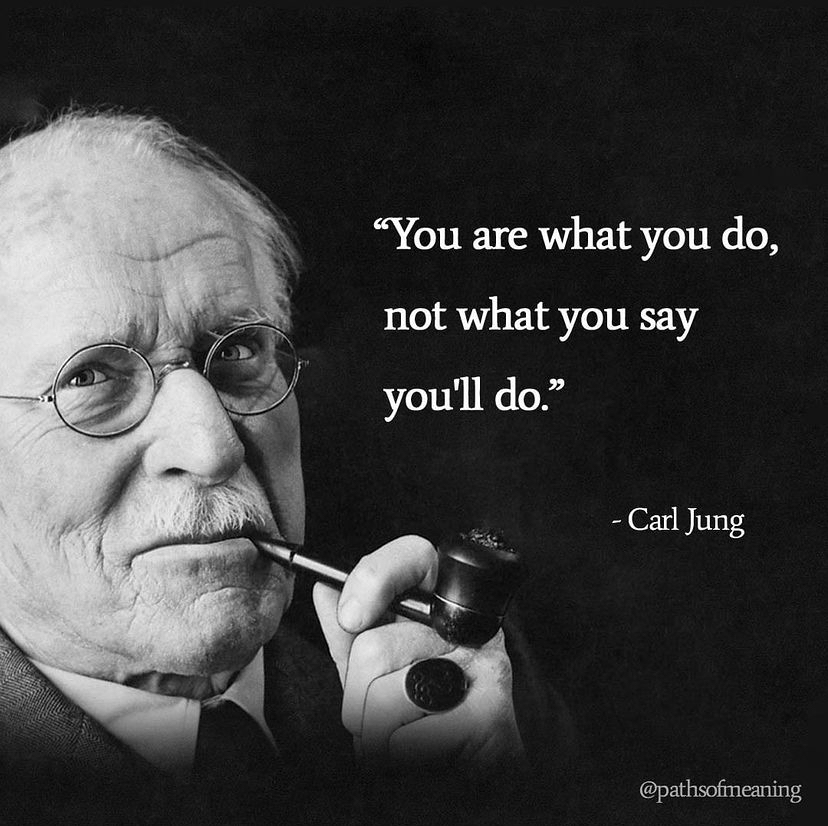 You are what you do not what you say