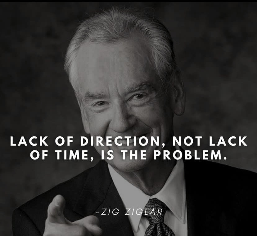 Lack of direction not lack of time is the problem